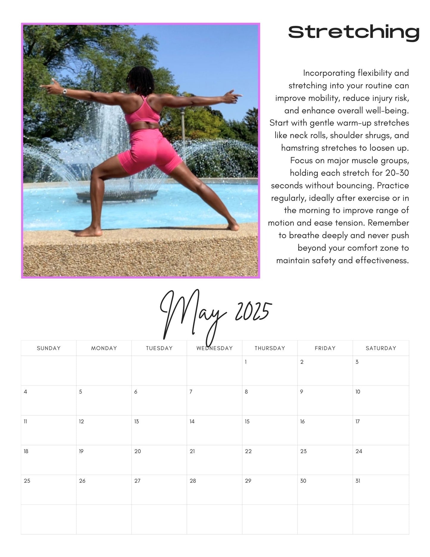 The Fit4Life Calendar