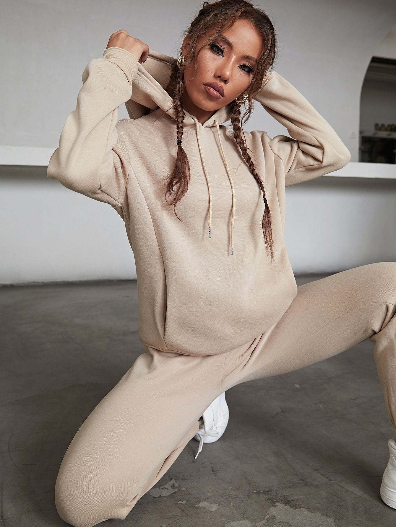 Fashion New Style Sports Fashion Hooded Suit Women