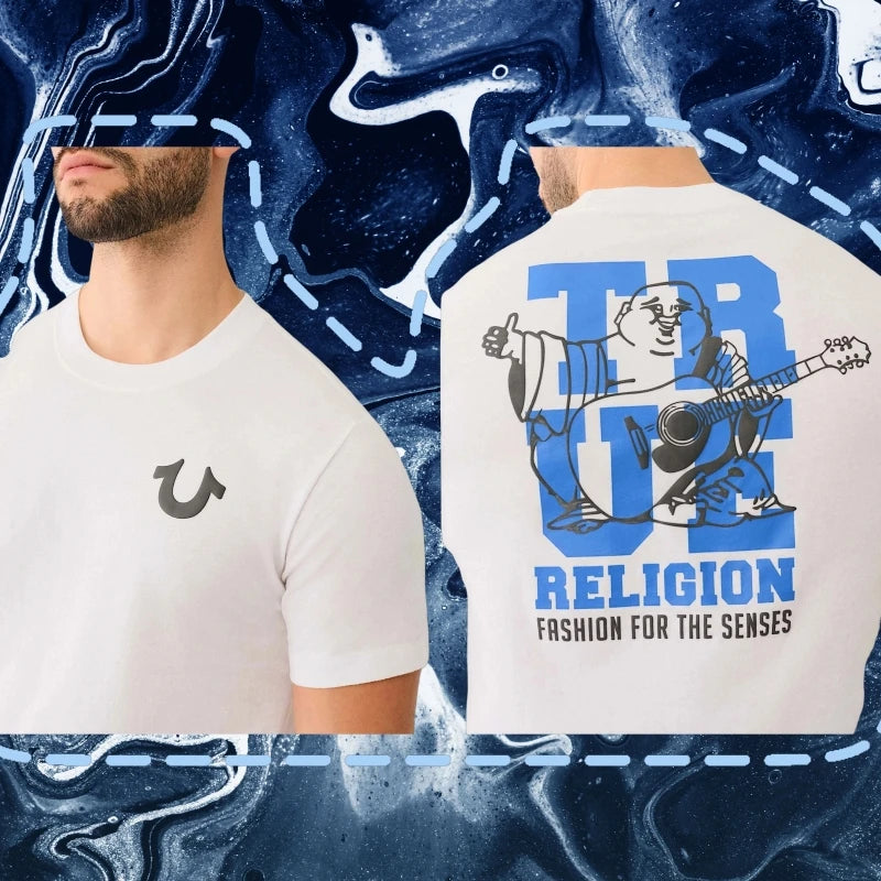 True Religion T-shirt Women Short Sleeves Men