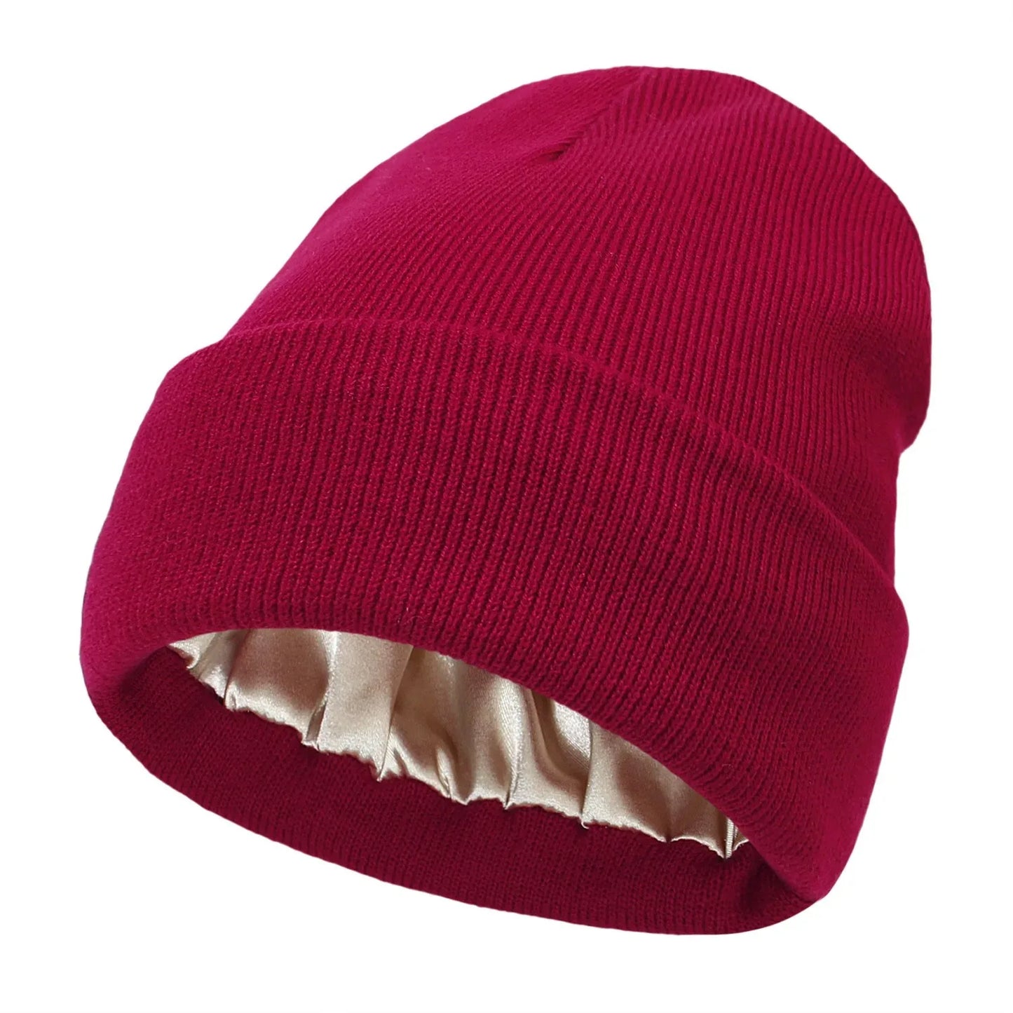 Unisex Satin Lined Beanie Hat For Women