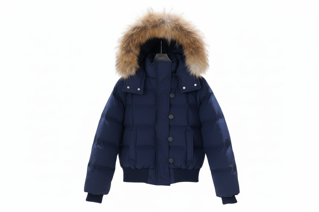 Chic Fur Hooded Coat