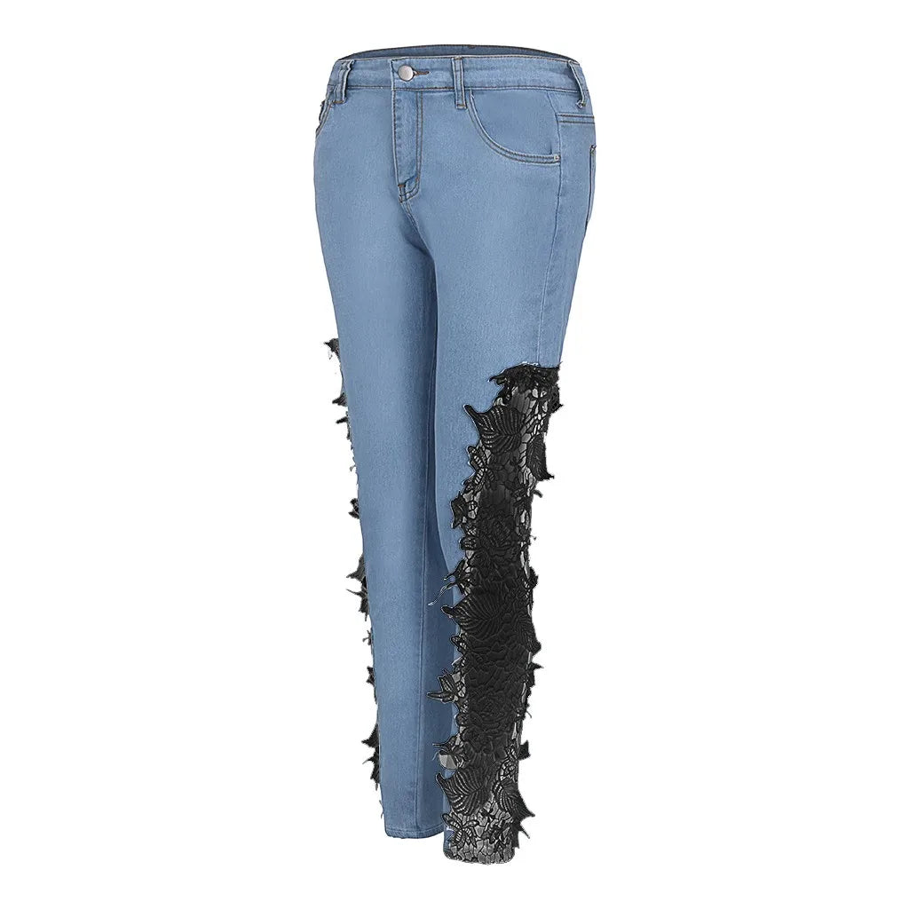 Denim Women's  Lace Jeans