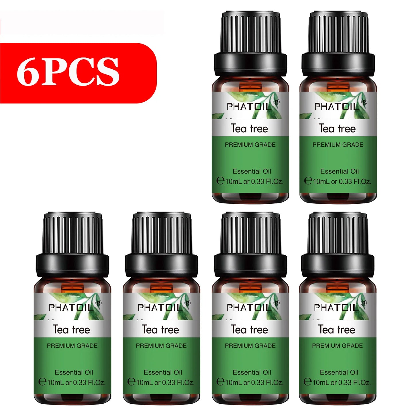PHATOIL 6pcs Essential Oil Set 10ml
