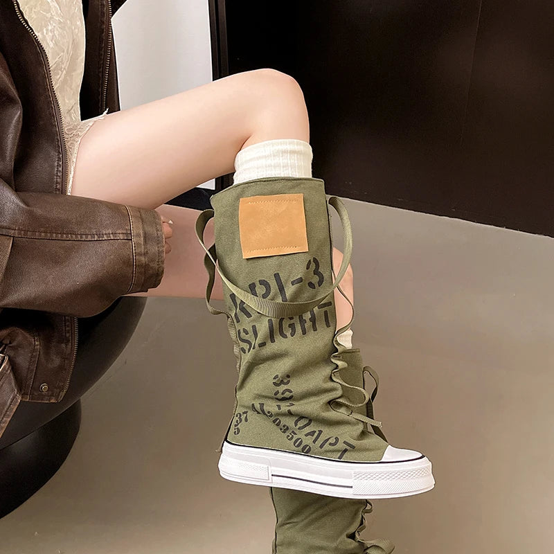 Thigh High A-Star Flat Sneaker
