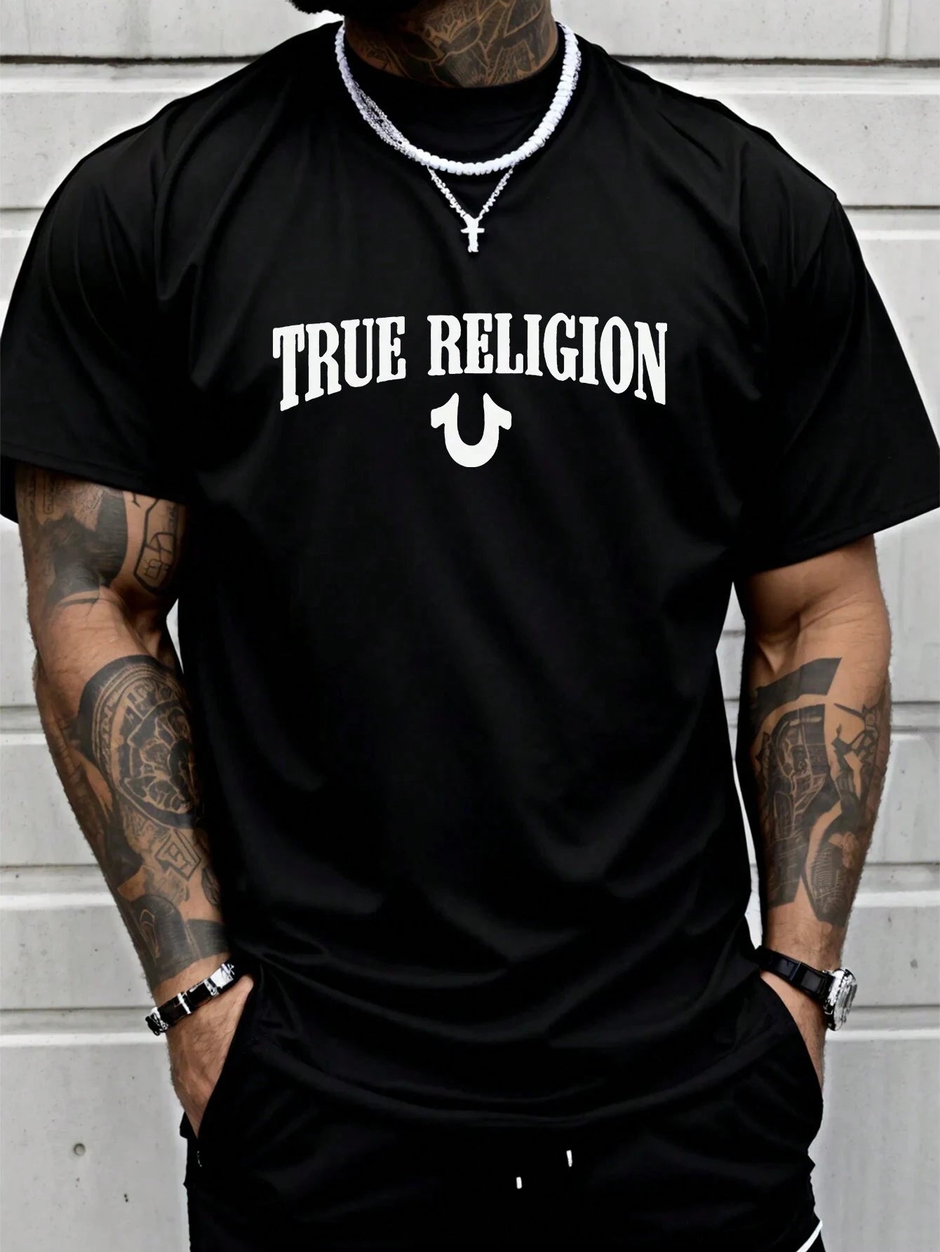 True Religion Men Cotton T-shirt