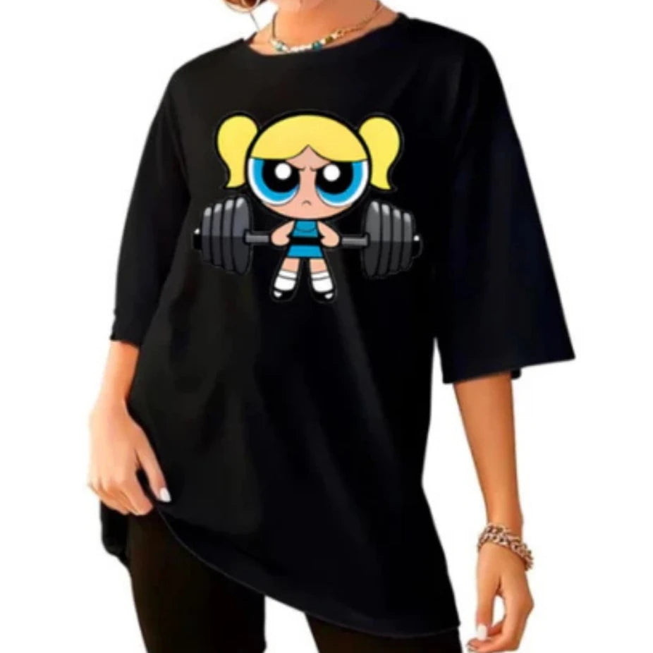 Power Puff Gym Girl T