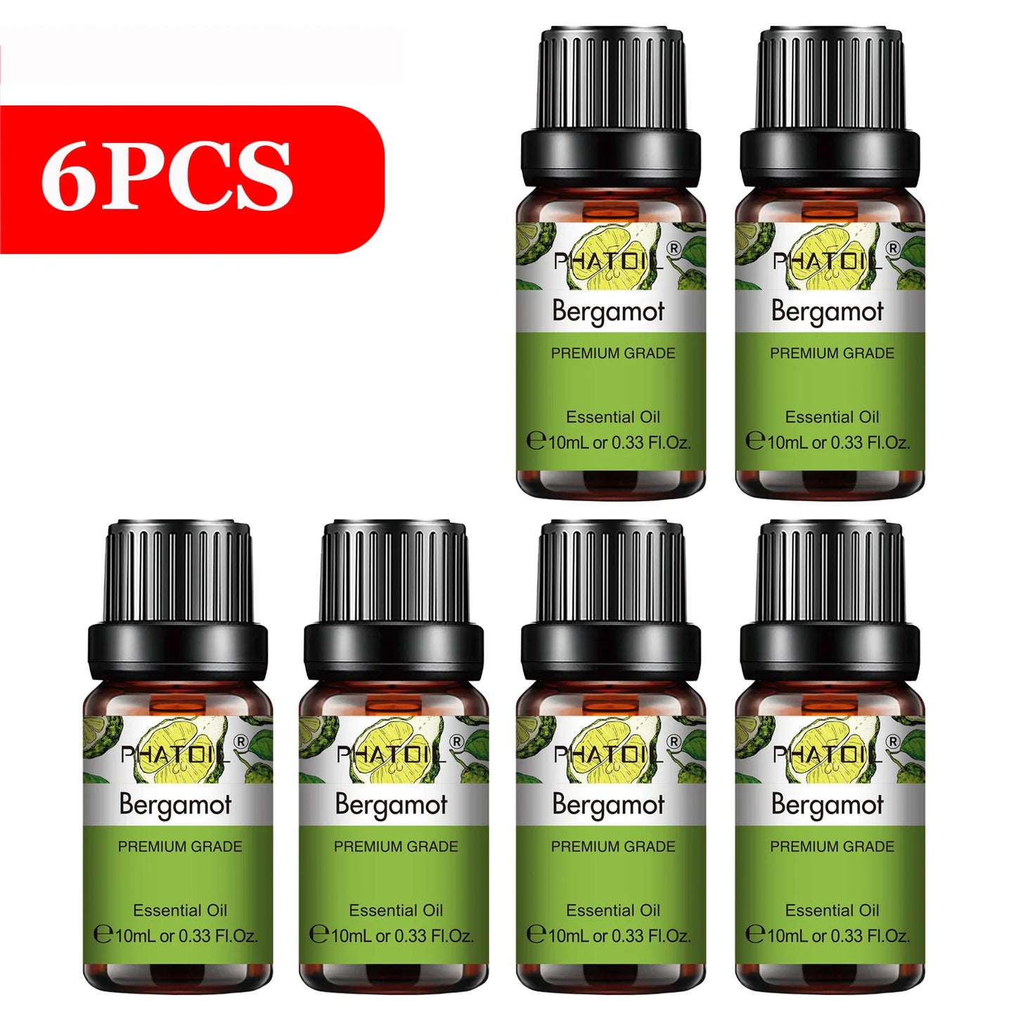 PHATOIL 6pcs Essential Oil Set 10ml
