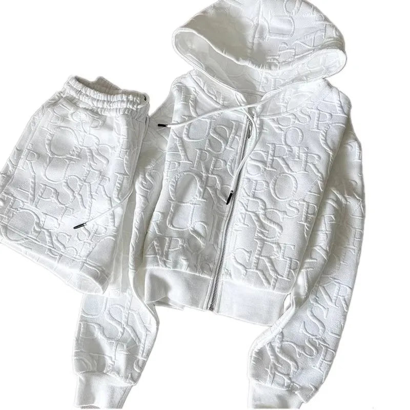 Letter Printed 2-piece set