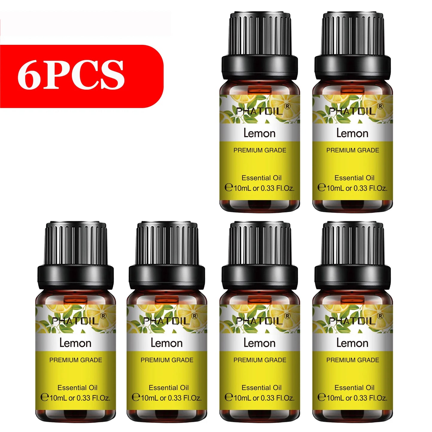 PHATOIL 6pcs Essential Oil Set 10ml