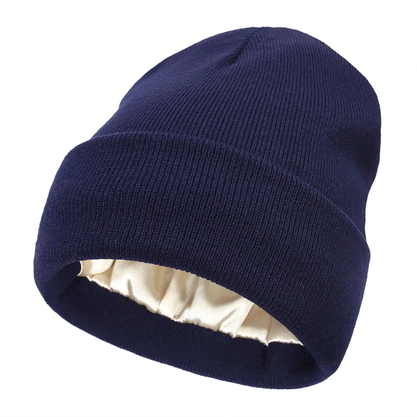 Unisex Satin Lined Beanie Hat For Women