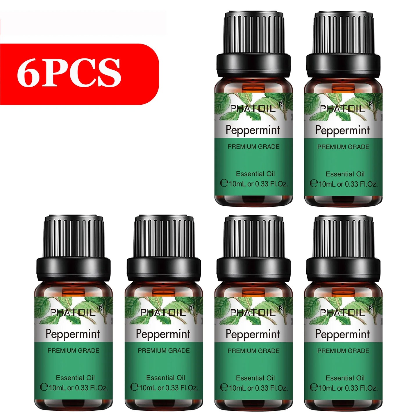 PHATOIL 6pcs Essential Oil Set 10ml