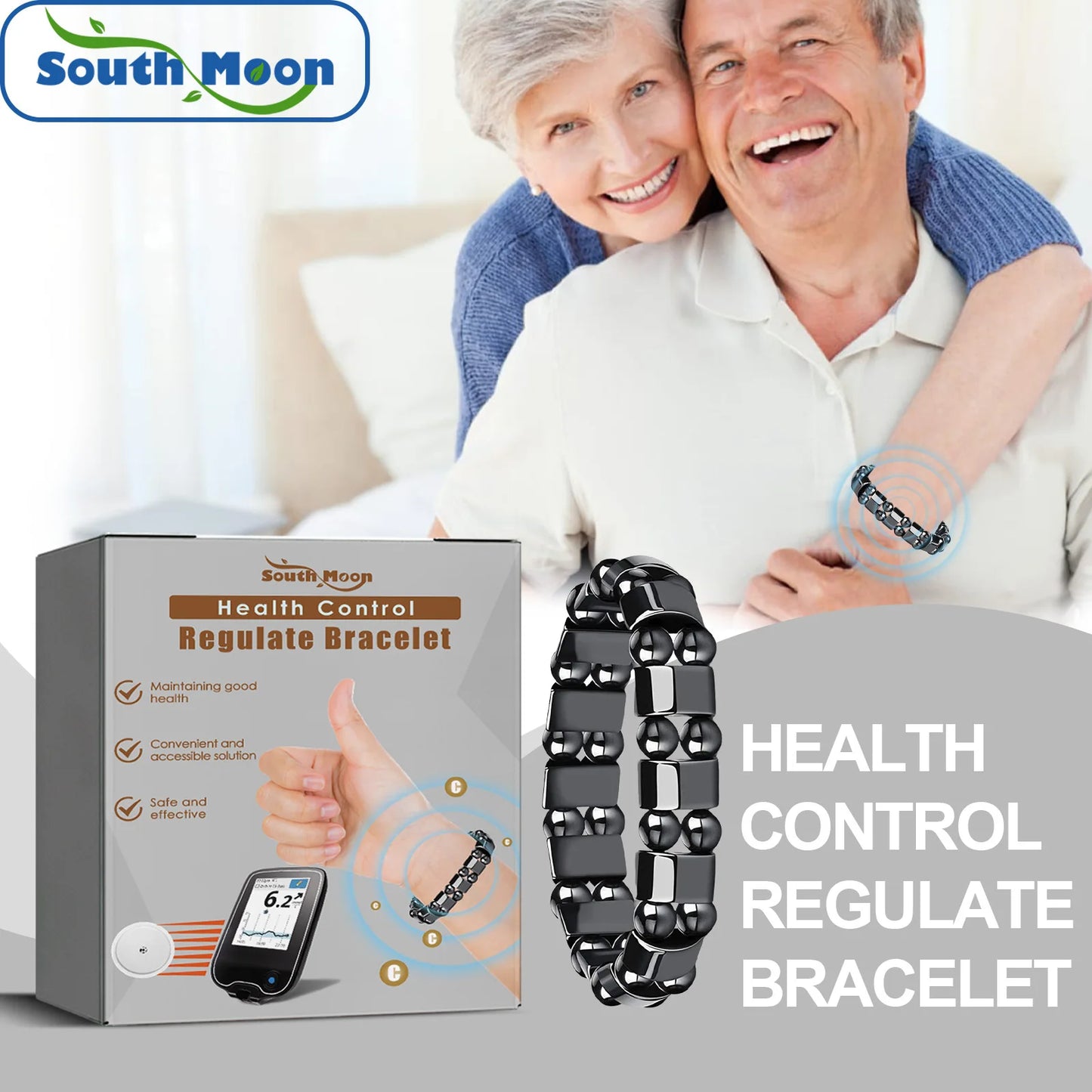 Sugar Control Bracelet Balance Blood Glucose Hypertension Lowering Relieve Fatigue Relaxation Diabetes Relief Ions Wristband
