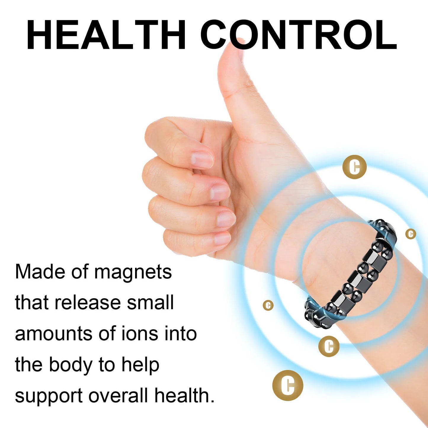 Sugar Control Bracelet Balance Blood Glucose Hypertension Lowering Relieve Fatigue Relaxation Diabetes Relief Ions Wristband