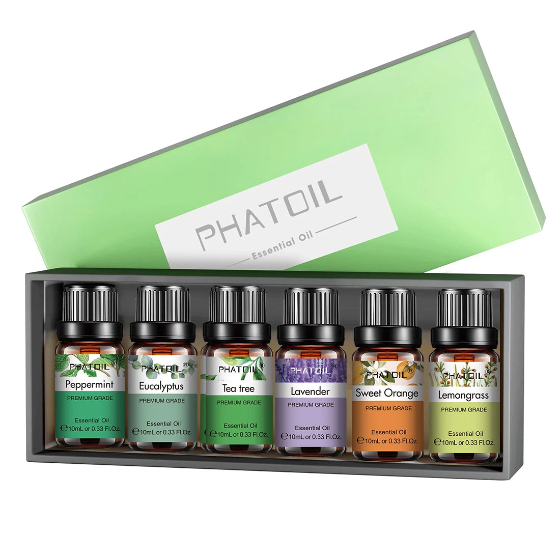 PHATOIL 6pcs Essential Oil Set 10ml