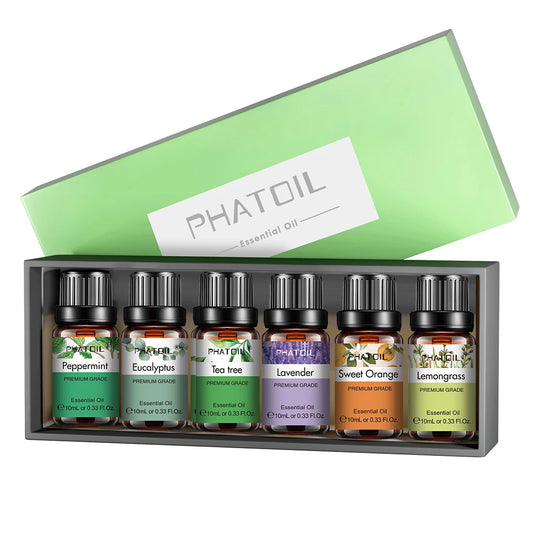 PHATOIL 6pcs Essential Oil Set 10ml