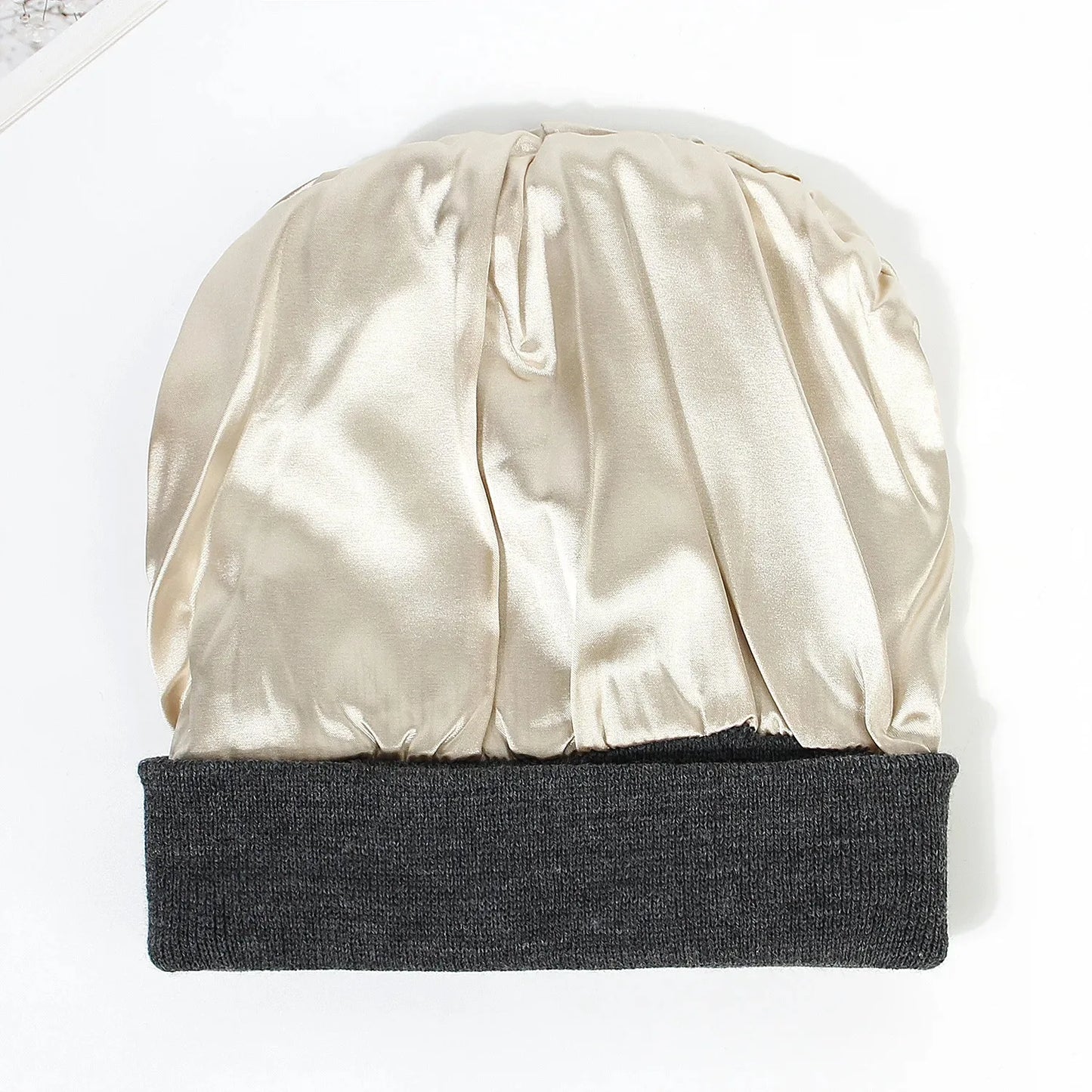 Unisex Satin Lined Beanie Hat For Women