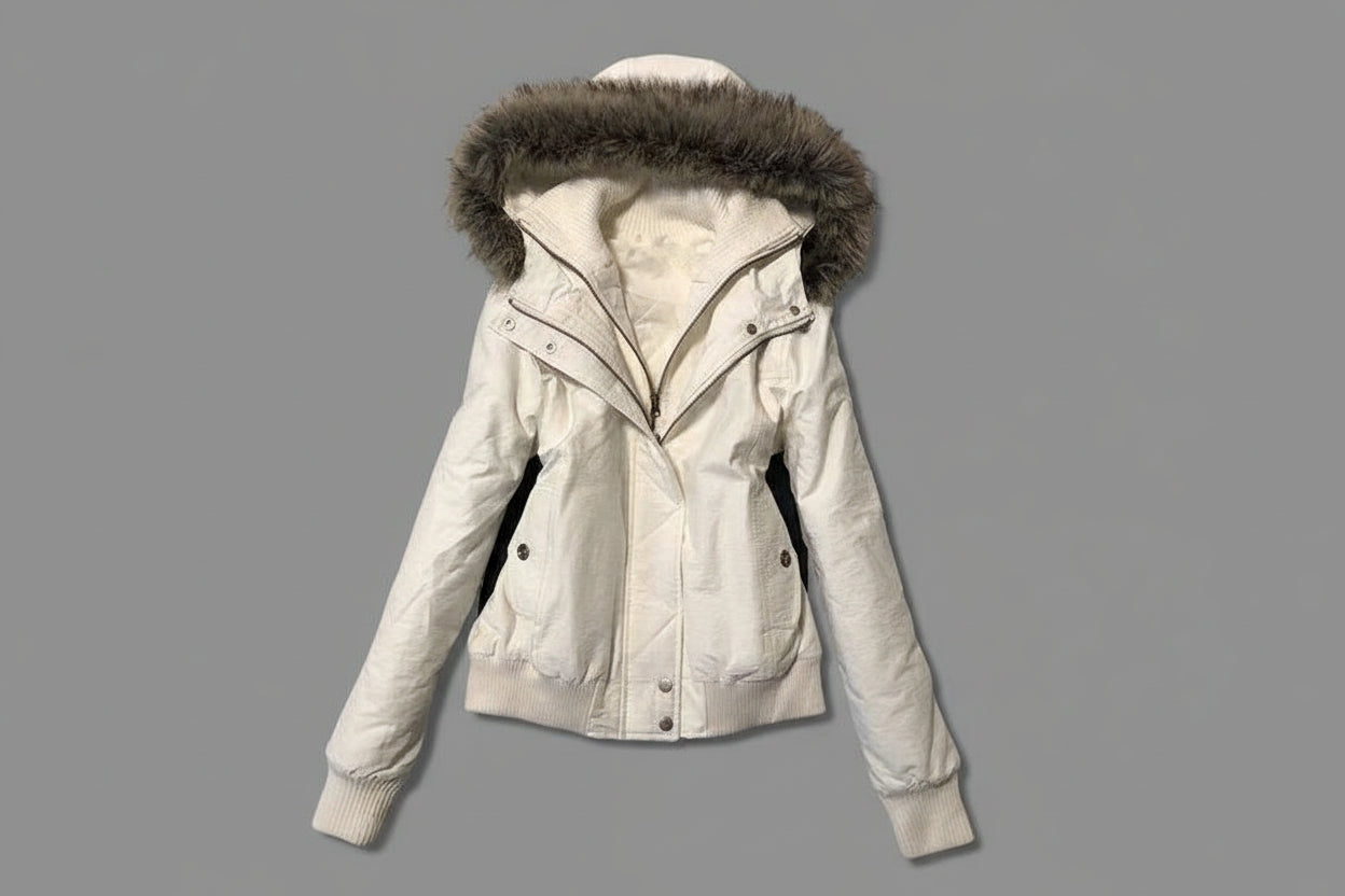 Chic Fur Hooded Coat