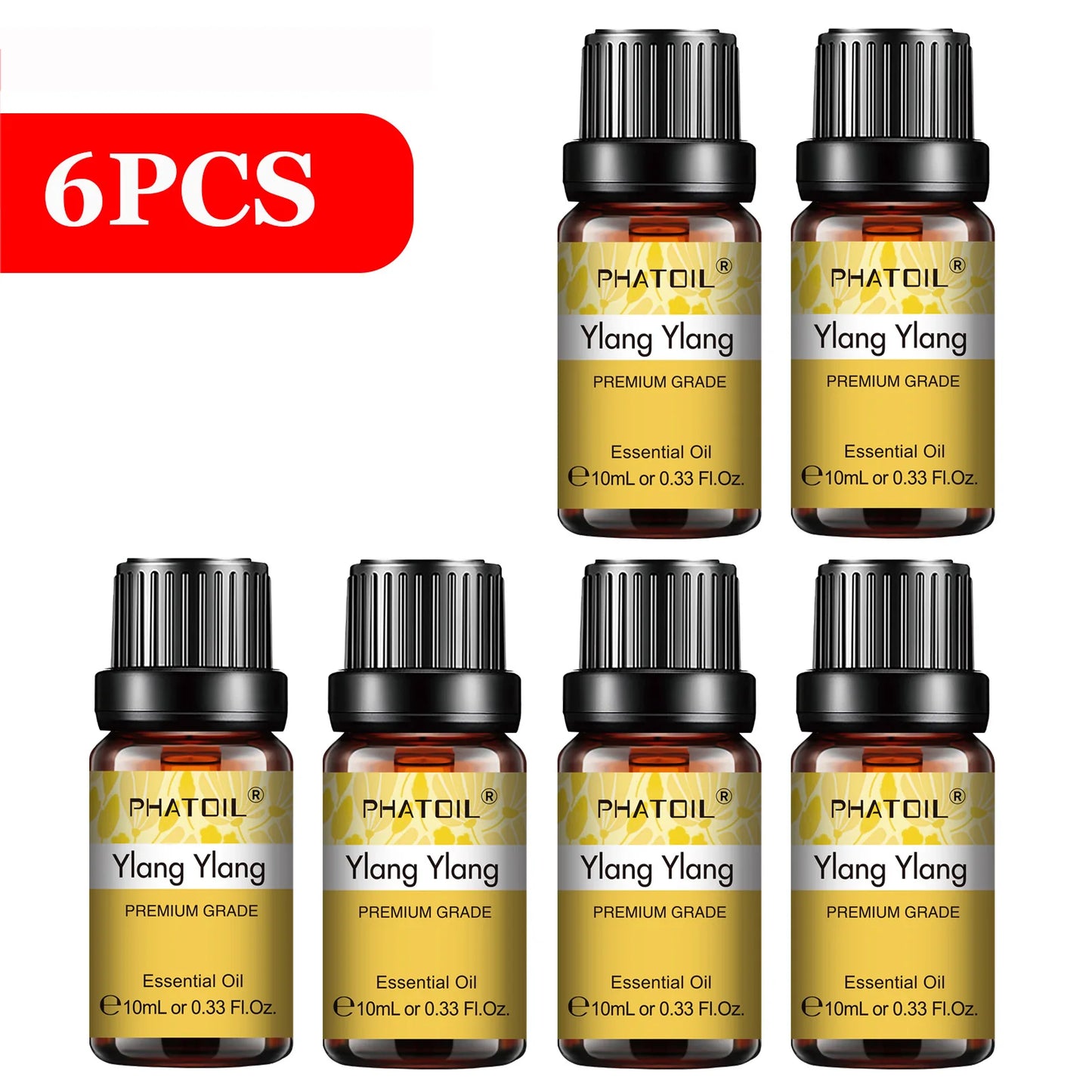 PHATOIL 6pcs Essential Oil Set 10ml