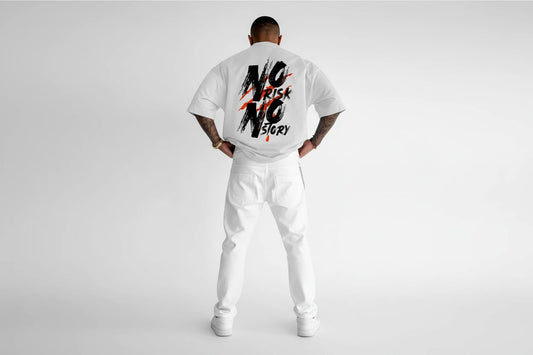 No Risk No Story Cotton Men's  T-shirt