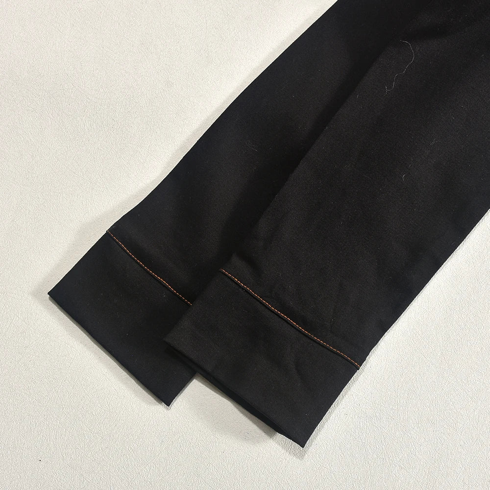 Stripe Button To & Mini Skirt  Set