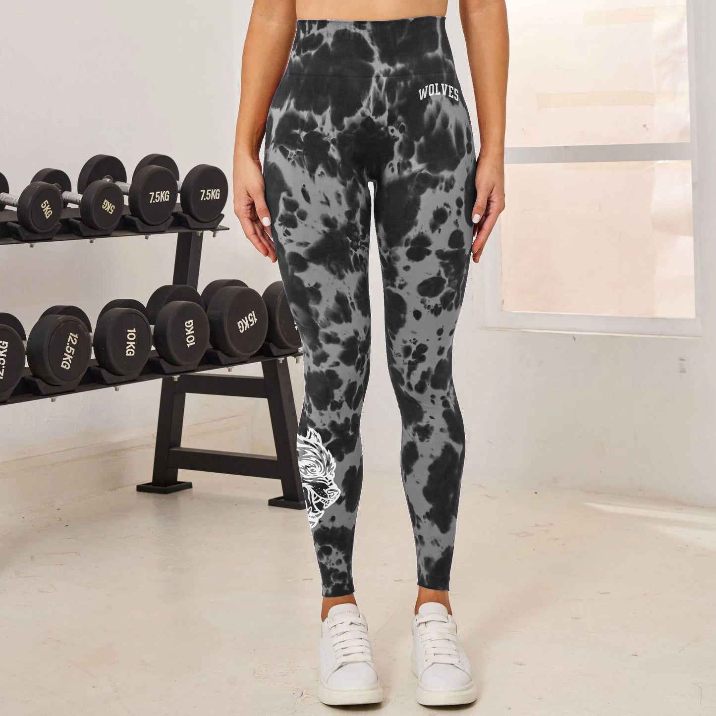 Wolf Print Yoga Legging