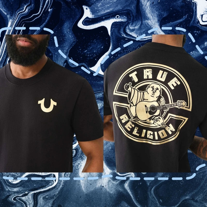 True Religion T-shirt Women Short Sleeves Men