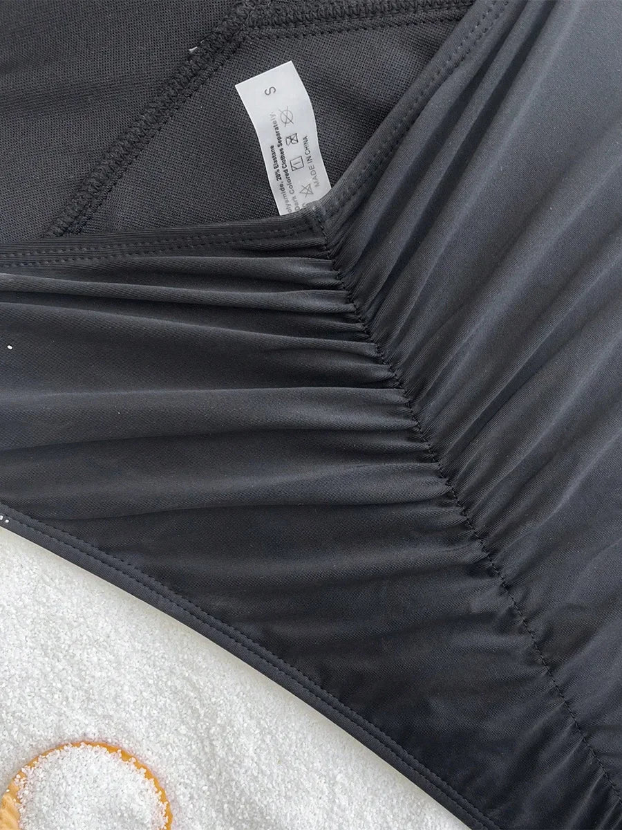 Deep V Neck One Piece Jump Suit