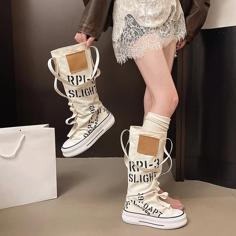 Thigh High A-Star Flat Sneaker