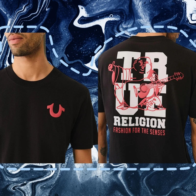 True Religion T-shirt Women Short Sleeves Men