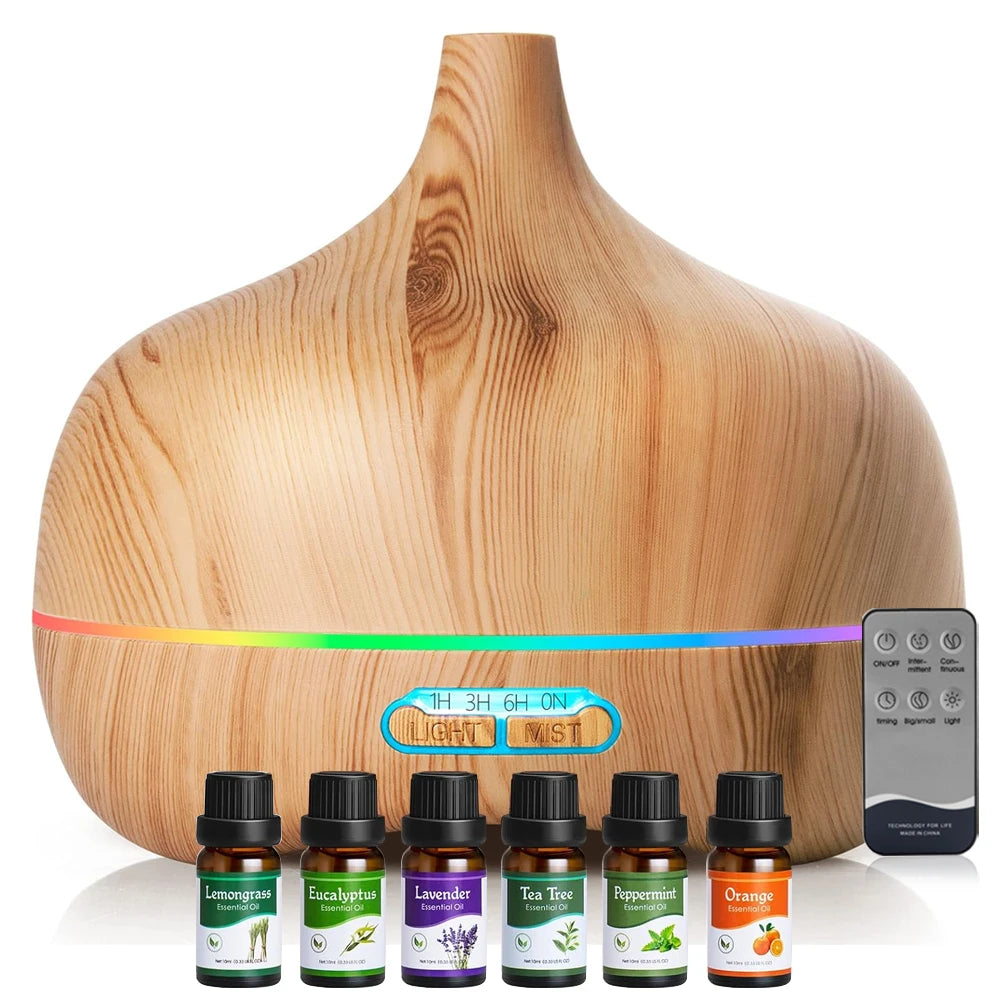 Large Essential Oil Diffuser Aromatherapy 550ml