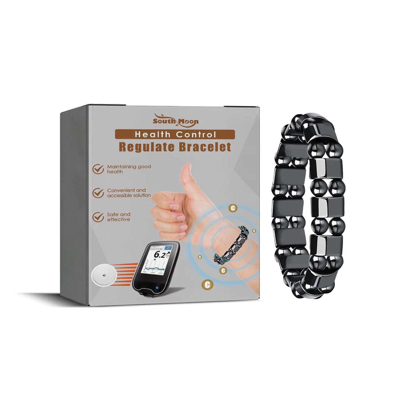 Sugar Control Bracelet Balance Blood Glucose Hypertension Lowering Relieve Fatigue Relaxation Diabetes Relief Ions Wristband