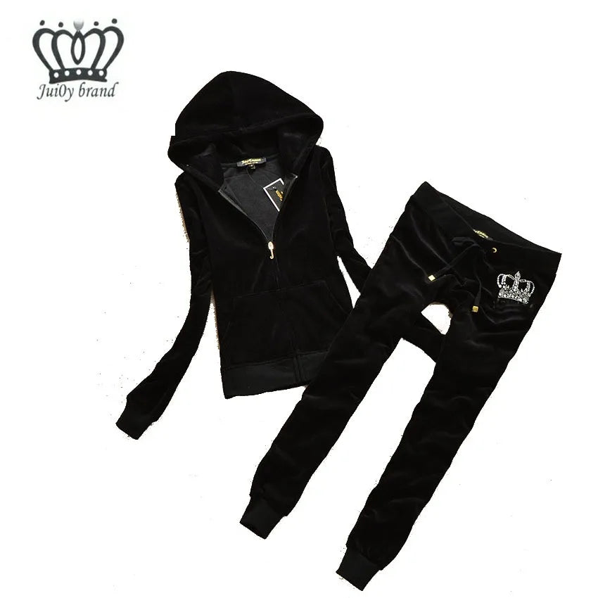 Diamond Velour Tracksuit For Women