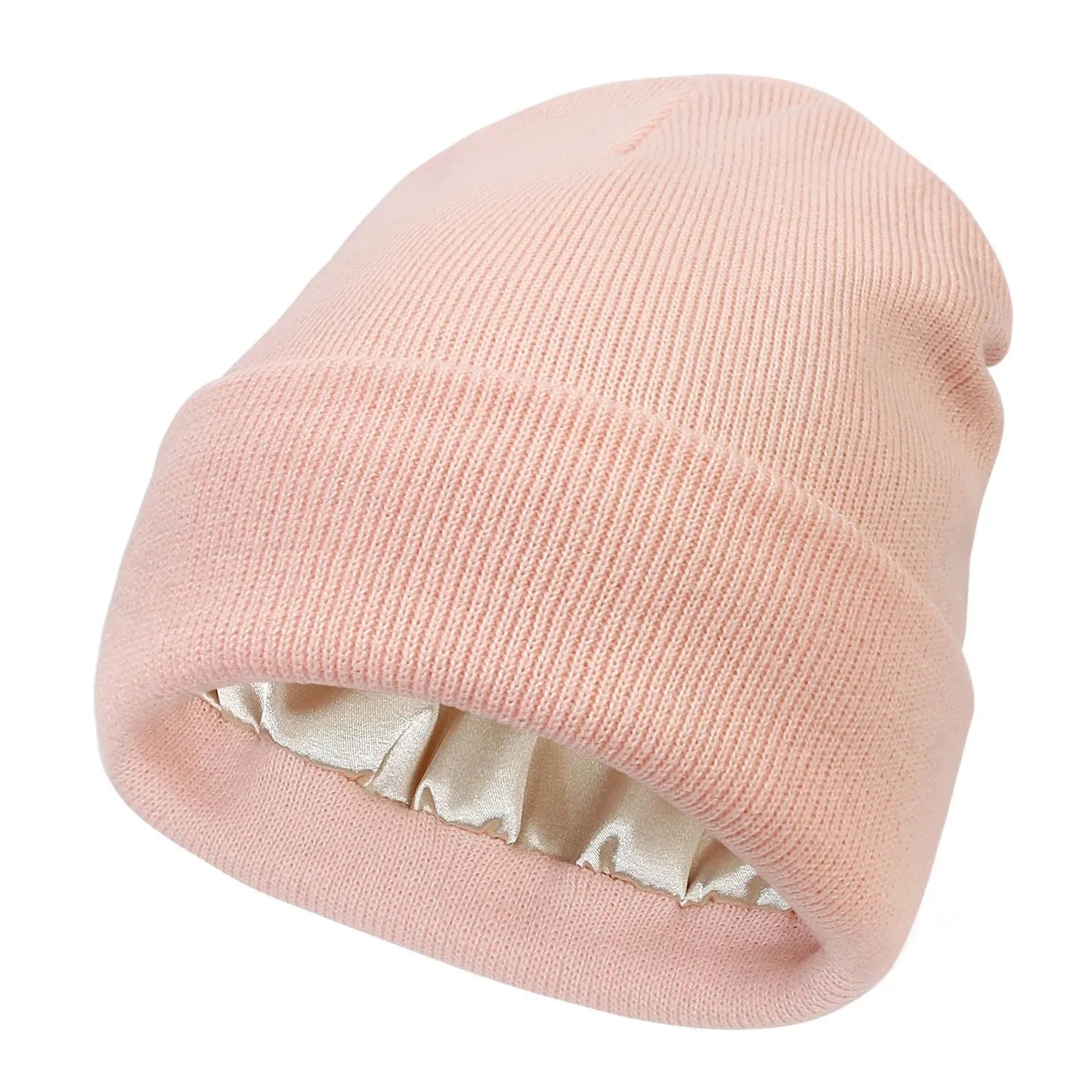 Unisex Satin Lined Beanie Hat For Women