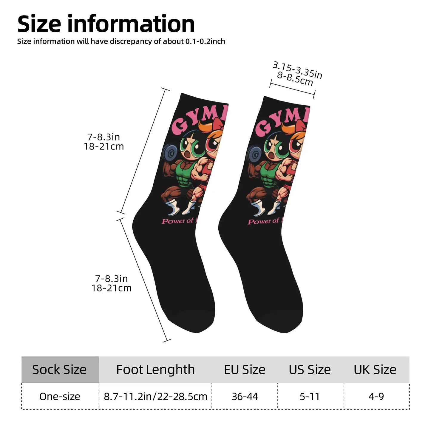 The Powerpuffs Girls Buff Socks