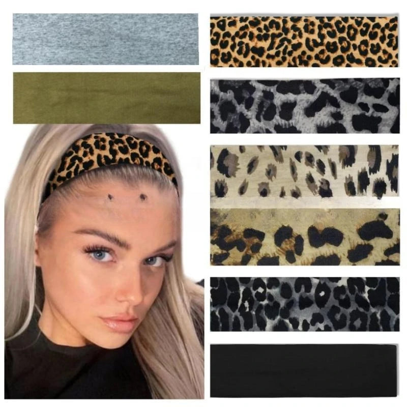 Leopard Print Yoga  Stretchy Headband