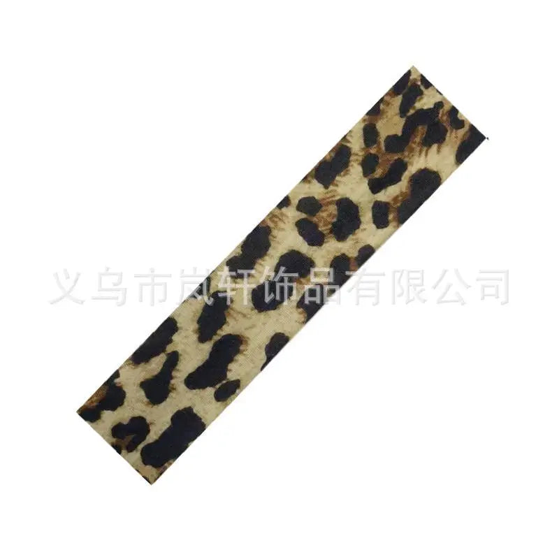 Leopard Print Yoga  Stretchy Headband