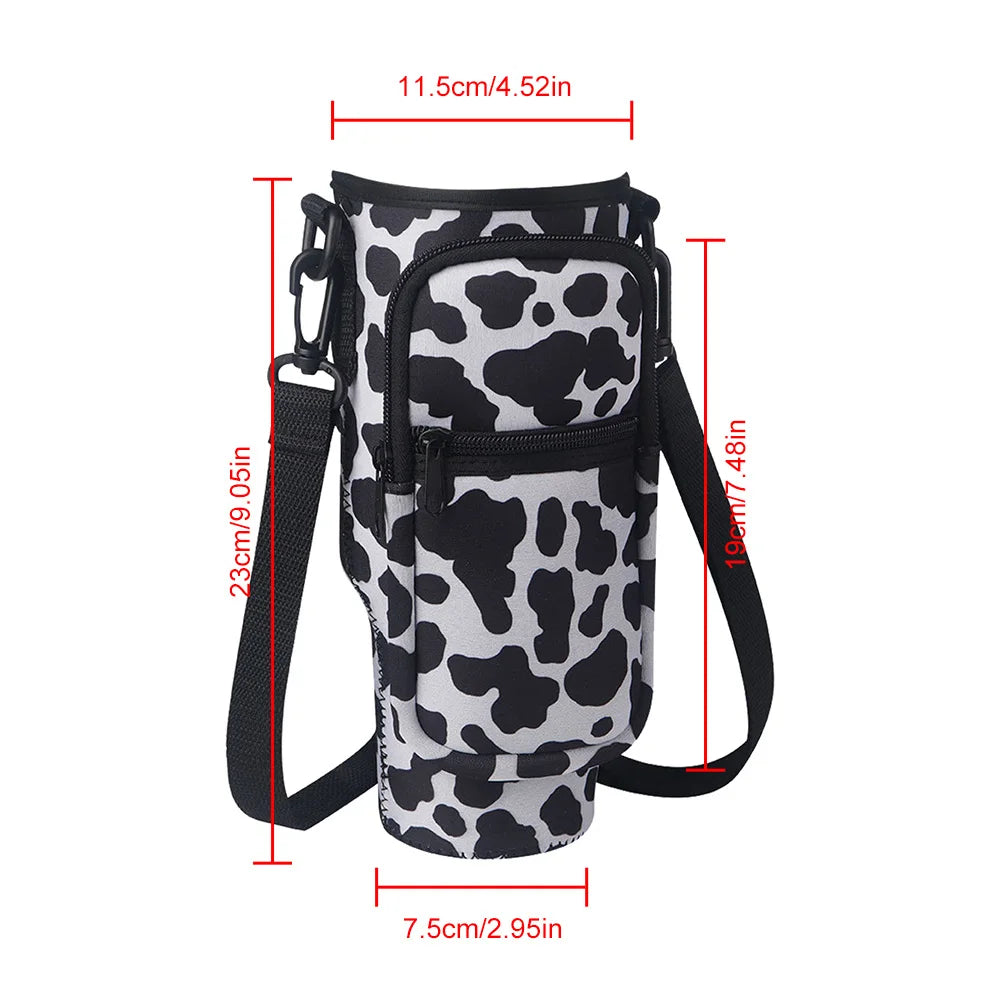 Portable Water Bottle Carrier Bag with Phone Pocket for Stanley 40oz