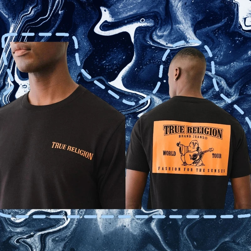 True Religion T-shirt Women Short Sleeves Men