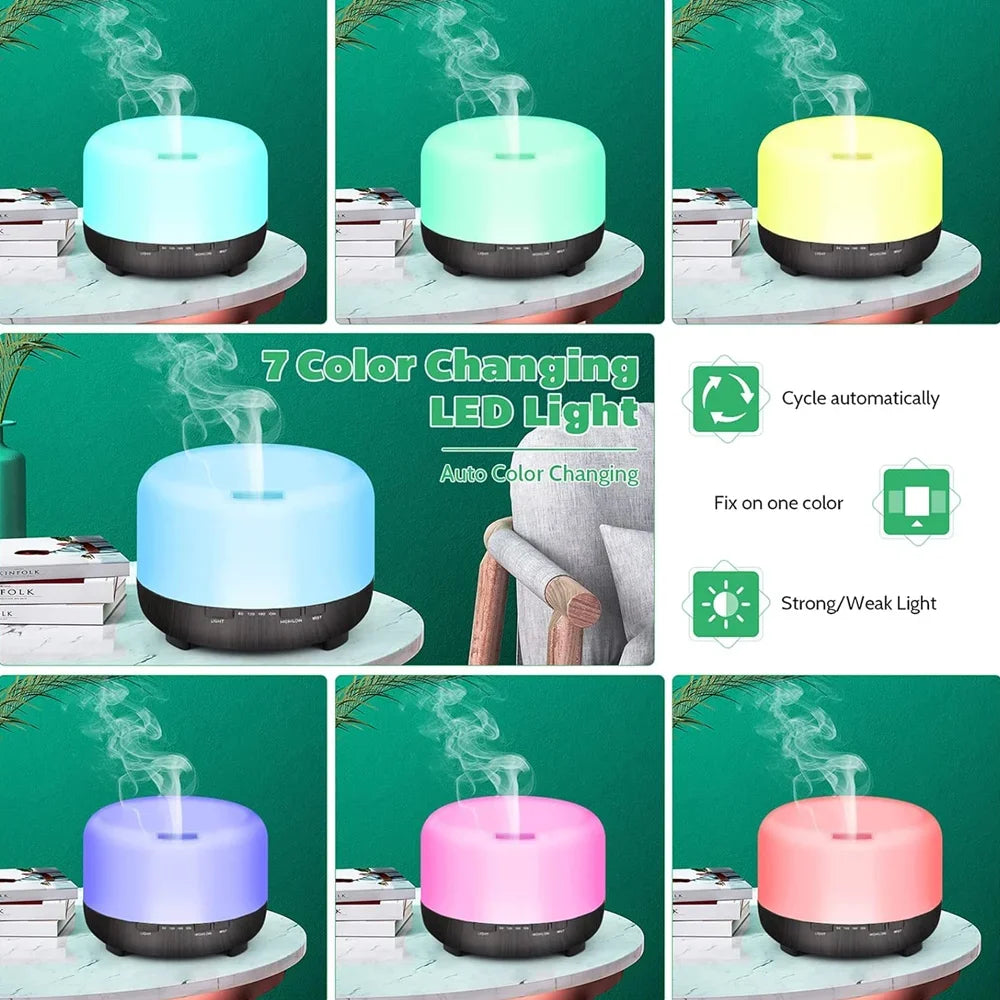 500ml Ultrasonic Essential Oil Diffuser with Remote Control