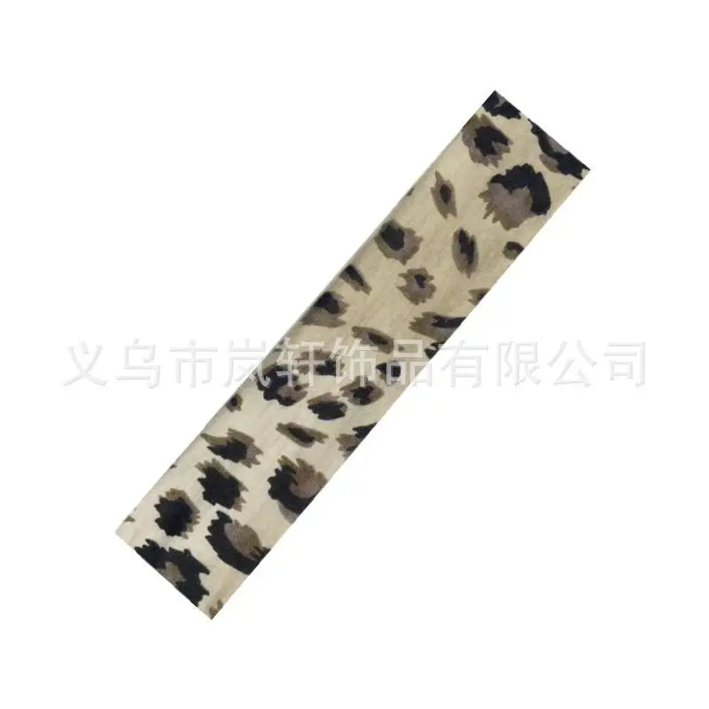 Leopard Print Yoga  Stretchy Headband