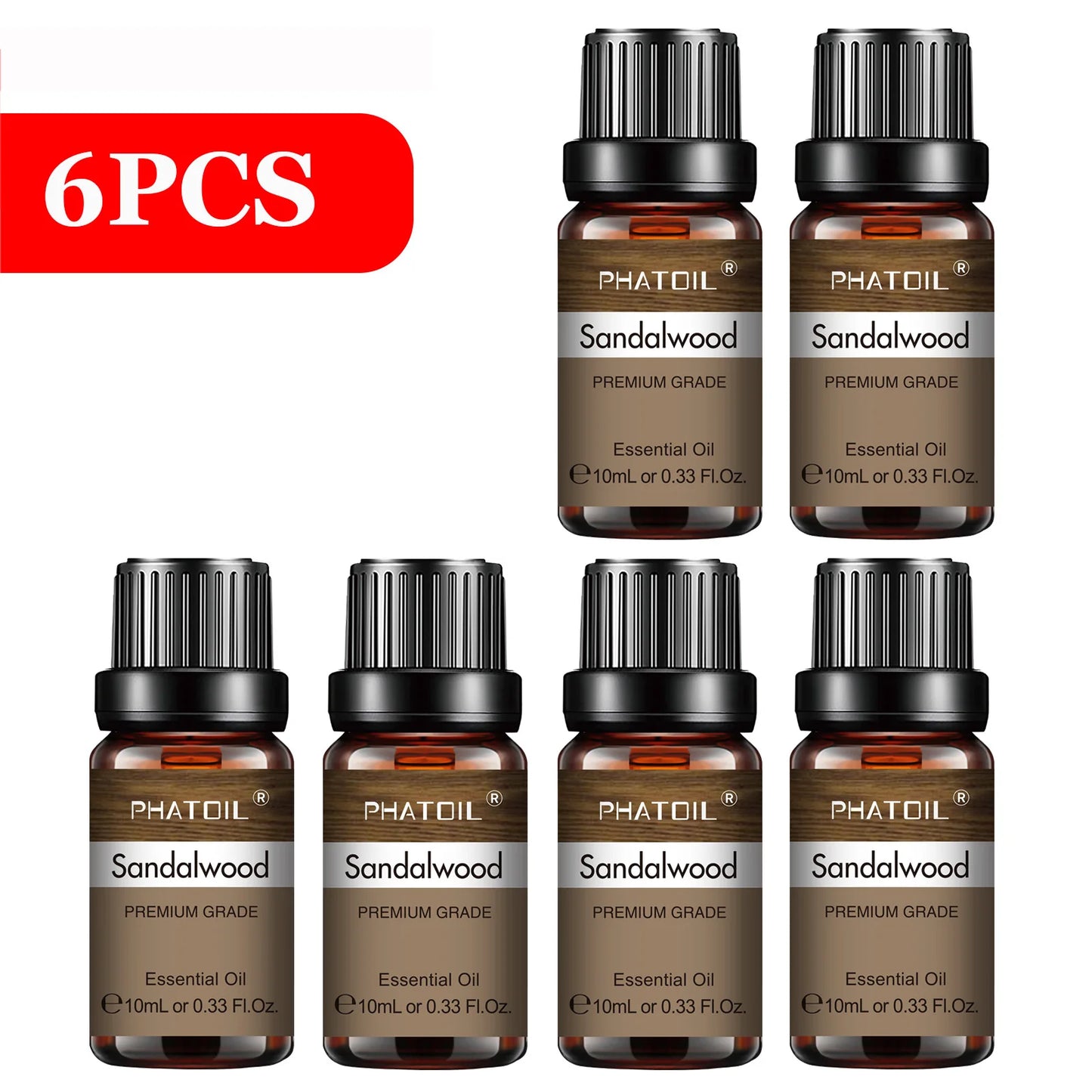 PHATOIL 6pcs Essential Oil Set 10ml