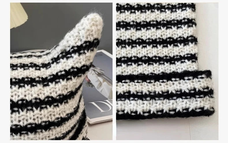 Knitted Kitty Beanie Hat