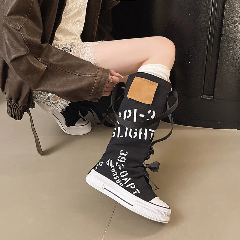 Thigh High A-Star Flat Sneaker