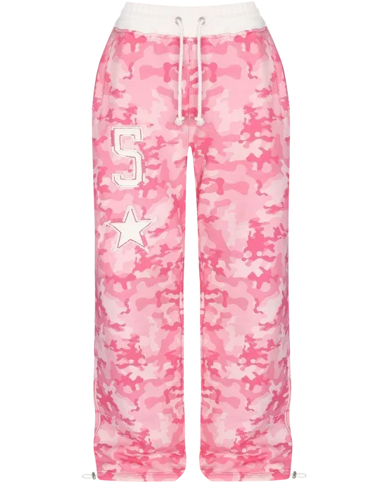 Camouflage Tie Dye Hooded Sweatpants Two Piece Set - Women S
