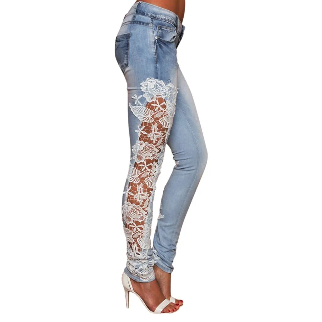 Denim Women's  Lace Jeans