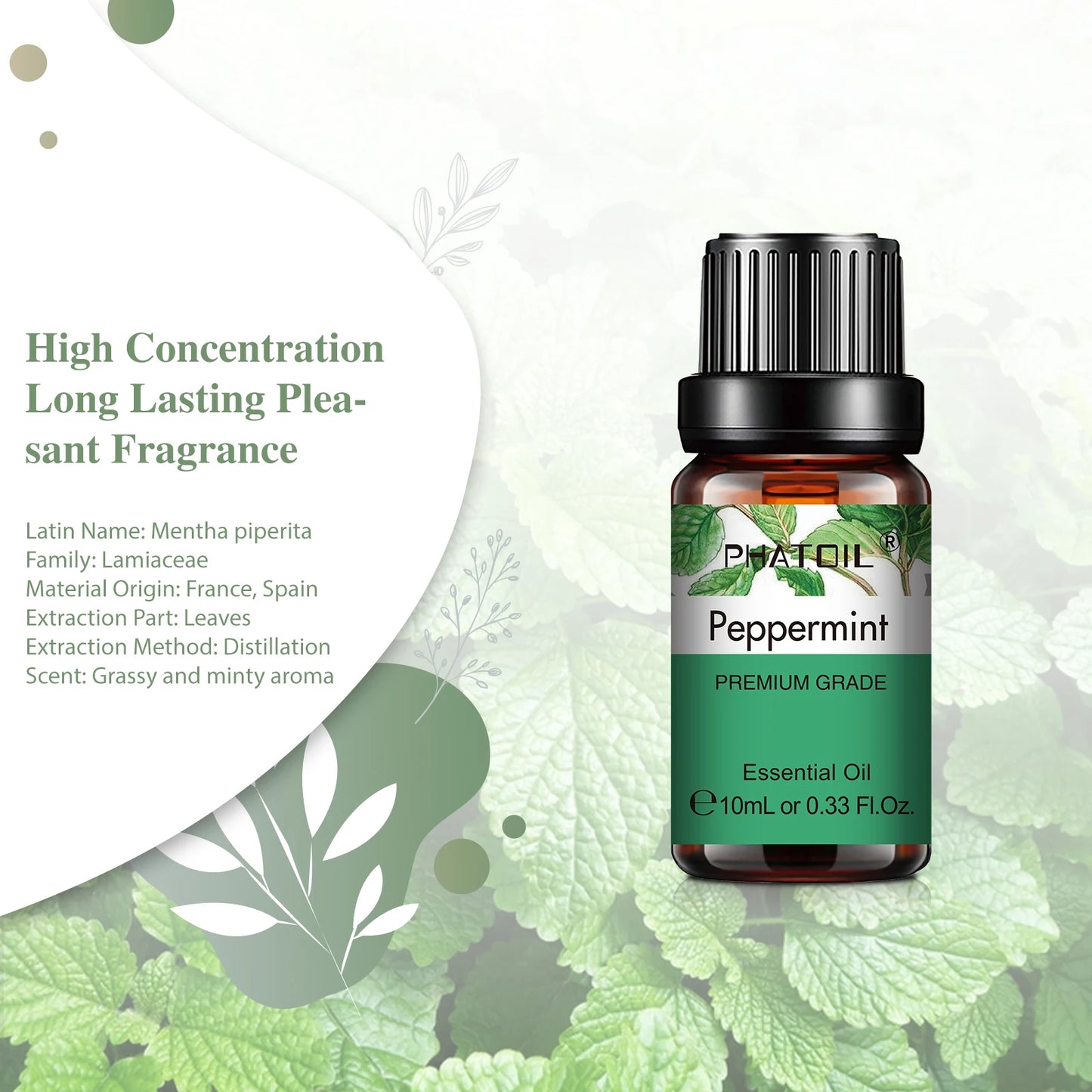 PHATOIL 6pcs Essential Oil Set 10ml