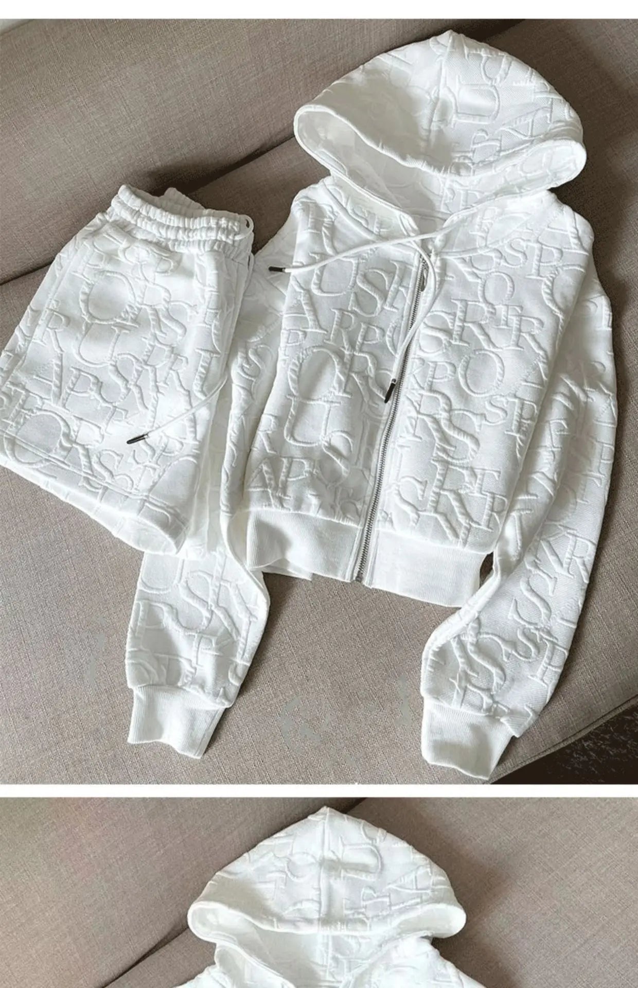 Letter Printed 2-piece set