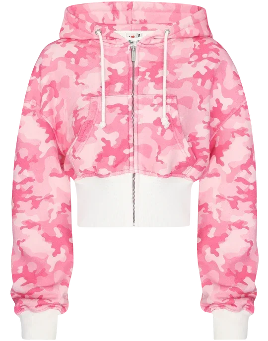 Camouflage Tie Dye Hooded Sweatpants Two Piece Set - Women S