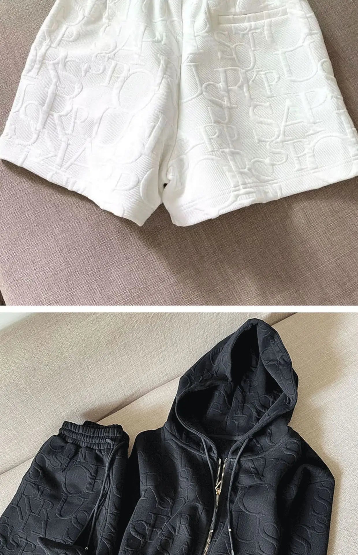 Letter Printed 2-piece set