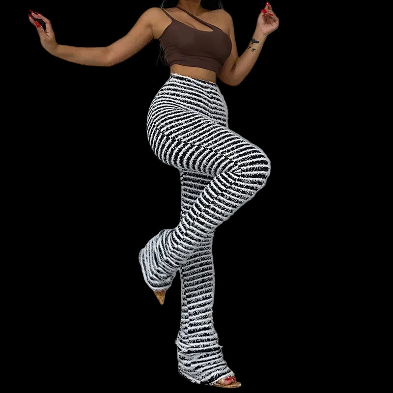 FlexStripe Wide-Leg Pants